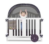 Tente de berceau pour bébé, filet de sécurité pour empêcher bébé de grimper, housse de berceau pour bébé à l'intérieur, protège contre les moustiques, filet de sécurité, couverture de baldaquin