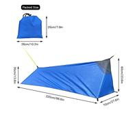 Tente de Bivouac, Tente de Sauvetage pour Une Personne, Camping en Plein Air, Sac de Couchage, Tente Ultralégère pour Camping, Randonnée, Sac à Dos, Voyage en Plein Air