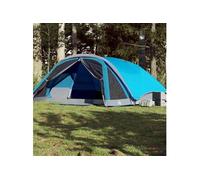 Tente de cabine familiale 6 personnes bleu imperméable
