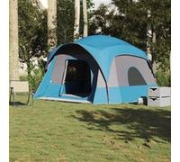 Tente de cabine familiale 6 personnes gris orange imperméable tente vidaXL