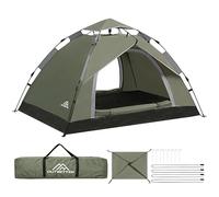 Tente de Camping, 1 à 2 Personnes pour Homme, Tente Pop-up instantanée, Grande Tente légère 4 Saisons, avec bâche extérieure Amovible et Sac de Transport, Installation Facile