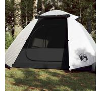 vidaXL Tente de Camping 2 Personnes, Tente d'Ombrage avec Sac, Auvent Portable avec Parois Latérales pour Randonnée, Blanc 94326