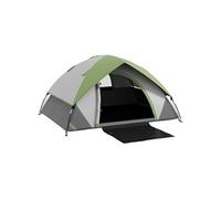 Tente de camping 2 personnes dôme étanchéité 3000 mm tapis de sol sac transport vert gris