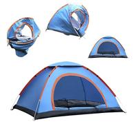 Tente de Camping 2 Places, Tente de Camping Automatique Igloo, Tente Pop Up Imperméable pour Outdoor, Trekking, Voyage, Festival, Randonnée