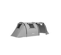 Tente de camping 3-4 pers. étanchéité 3000 mm chambre salon sac gris