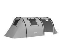 Tente de camping 3-4 pers. étanchéité 3000 mm chambre salon sac gris