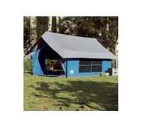 Tente de camping 5 personnes bleu imperméable