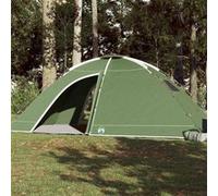 Tente de Camping 8 Personnes Auvent Abri Jardin Orange Imperméable vidaXL