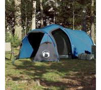 Tente de camping à 2 places, bleue, imperméable