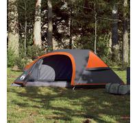Tente de Camping à Dôme 1 Personne Auvent Ombrage Orange Imperméable vidaXL