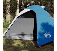 Tente de camping à dôme 2 personne bleu imperméable Noir G