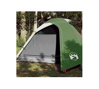 vidaXL Tente camping 3 pers. – Imperméable avec parois latérales, sac, vert