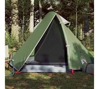 Tente de camping à dôme 2 personne vert imperméable Noir G