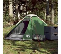 vidaXL Tente de camping à dôme 2 personnes vert imperméable 94765