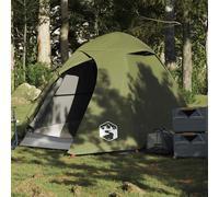 vidaXL Tente de camping dôme 3 personnes vert olive imperméable – 4009615