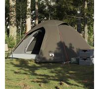 Tente de Camping à Dôme 2 Personnes Auvent Abri Orange Imperméable vidaXL