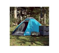 vidaXL Tente de Camping à dôme 2 Personnes Bleu imperméable