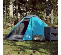 vidaXL Tente de Camping à dôme 2 Personnes Bleu imperméable