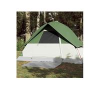 Vidaxl Tente De Camping À Dôme 3 Personne Vert Imperméable