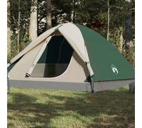 Tente de Camping à Dôme 3 Personnes Auvent Abri Orange Imperméable vidaXL