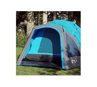 Tente de camping à dôme 3 personnes bleu libération rapide