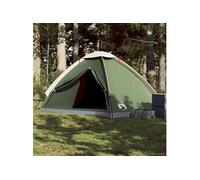 vidaXL Tente de camping à dôme 4 personnes verte imperméable 94762