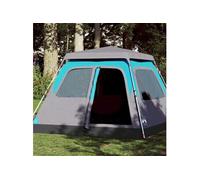 Tente de camping à dôme 4 personnes bleu libération rapide