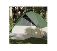 Tente de camping à dôme 4 personnes vert imperméable