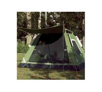 vidaXL Tente de camping à dôme 5 personnes vert libération rapide, tente, abri de camping, abri de jardin, tente de jardin, 4004146