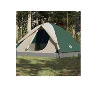 vidaXL Tente de camping Modèle à dôme 6 personnes Imperméable Vert