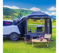 Tente De Camping Automatique Instantanée pour 3-4 Personnes, Tente De Voiture Pop-up, Auvent De Hayon pour SUV Imperméable Et Coupe-Vent Installation Facile Compatible avec Différents Modèles