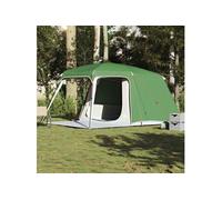 Tente de camping avec dôme porche 5 personnes vert imperméable