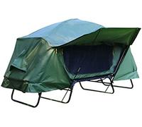 Tente de camping avec fenêtre en gaze et sac de rangement, rembourrage en mousse EVA pour un confort élevé, design double couche imperméable pour les amateurs d'aventure