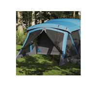 vidaXL Tente de camping avec porche 94537 4 personnes bleu imperméable
