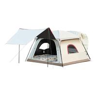 Tente de camping avec tapis de sol cousu, design dôme étanche avec porche, fixation arrière pour l'extérieur familial van et SUV aventures