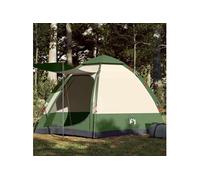 Tente de camping cabine 4 personnes vert libération rapide