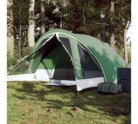 Tente de camping de cabine 4 personnes bleu imperméable tente vidaXL