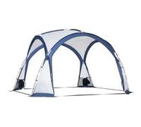 Outsunny - Tente de camping dôme familiale 6-8 personnes - 4 portes en filet zippées, tissu Oxford amovible, crochet lampe, sac de transport - dim. 350L x 350l x 230H cm - blanc bleu