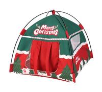 Tente de camping en plein air pour maison de poupée, modèle de tente de camping, accessoires pour maison de poupées (rouge)