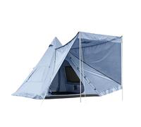 Tente de Camping extérieure en Forme de Pyramide, Tipi entièrement Automatique, Tente de randonnée en Tissu de bœuf(White)