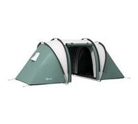 Outsunny Tente de Camping familiale 4-5 Personnes avec 2 Chambres, 3000 mm imperméable et ventilée, Installation Facile, Tente de randonnée avec 3 Portes et fenêtres et Sac de Transport, Vert