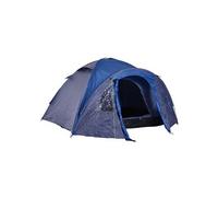 Outsunny Tente de camping familiale 4-5 personnes montage facile double porte et fenêtres dim. 3L x 2,50l x 1,30H m fibre verre polyester bleu marine