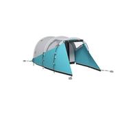 Outsunny Tente de Camping familiale 4-5 Personnes, Tente Tunnel imperméable, 2 Portes + fenêtres, ventilée, Facile à Monter, 4,6 x 2,6 x 1,9 m, Bleu