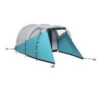 Tente de camping familiale - Outsunny - pour 4-5 personnes - imperméable - 2 portes + fenêtres - ventilée - 4,6 x 2,6 x 1,9 m -