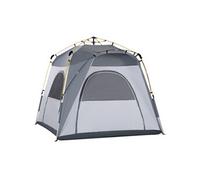 Tente de camping pop-up 4 personnes fibre verre polyester