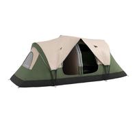 Tente de camping familiale 6-8 pers. double toit étanche 2 000 mm moustiquaire sac de tranport vert