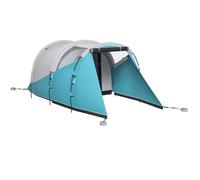 Tente de camping familiale - Outsunny - pour 3 personnes - imperméable - 2 portes + fenêtres - ventilée - 4,6 x 2,6 x 1,9 m - bleu