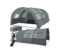 Tente de camping familiale spacieuse en polyester pour 6 personnes