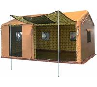 Tente de Camping Gonflable d'extérieur avec auvent et Pompe à air, Tente de Glamping étanche pour Une Installation Facile, idéale pour la pêche, Le Camping et la randonnée