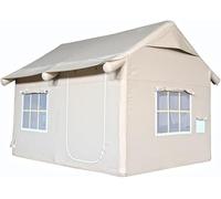 Tente de camping gonflable imperméable avec auvent intégré pour une installation facile, idéale pour les aventures en plein air, la pêche et la randonnée